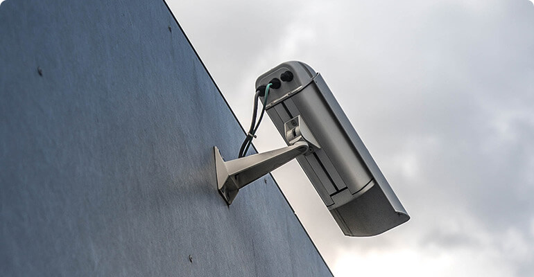CCTV on Lamp Post